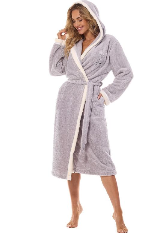 Dámský župan LandL 2419 | tm.šedá | XL
