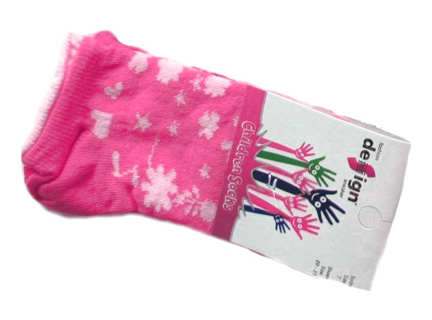 Levně Dětské kotníkové ponožky Design Socks Flowers