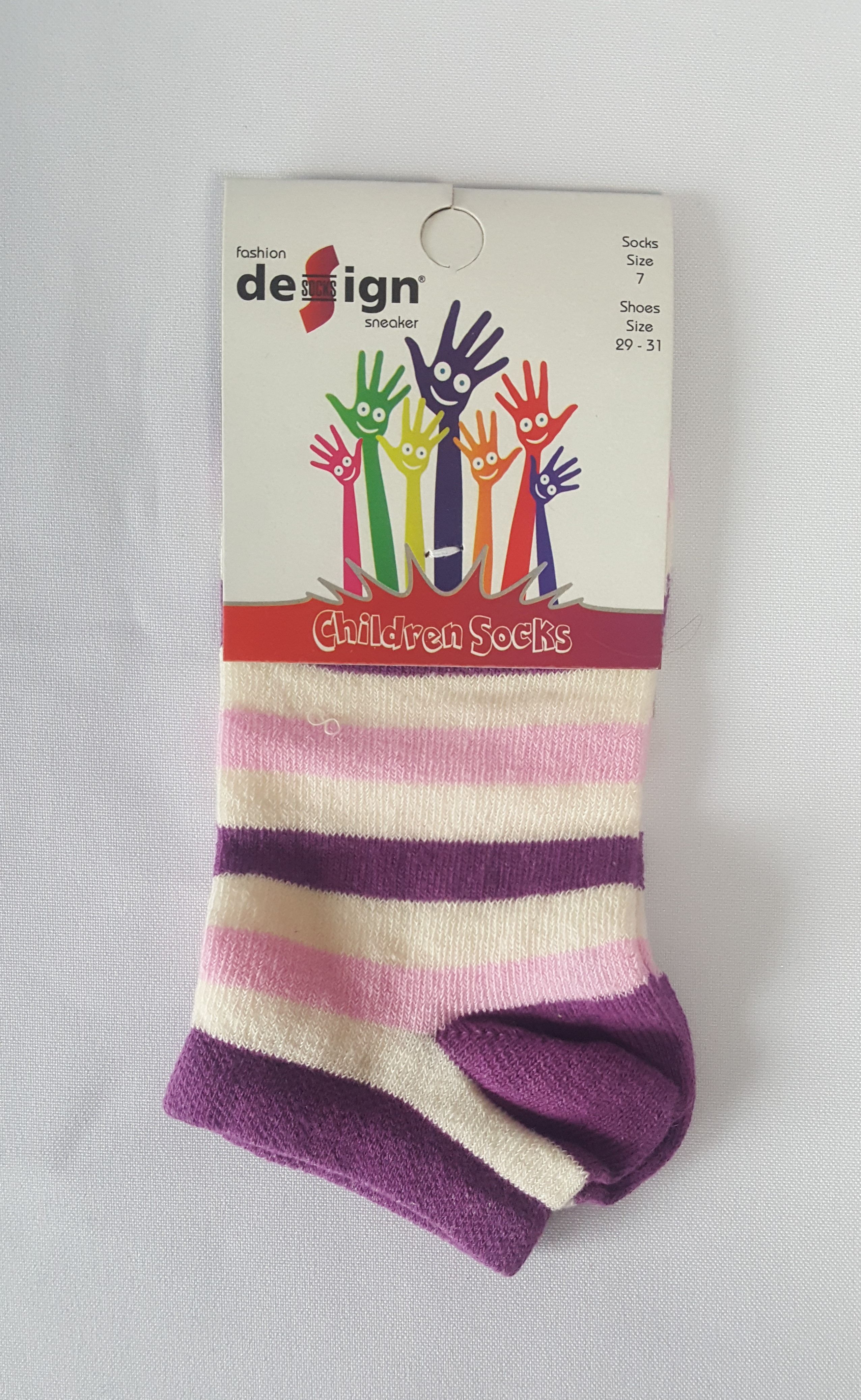 Levně Dětské kotníkové ponožky Design Socks pruhy