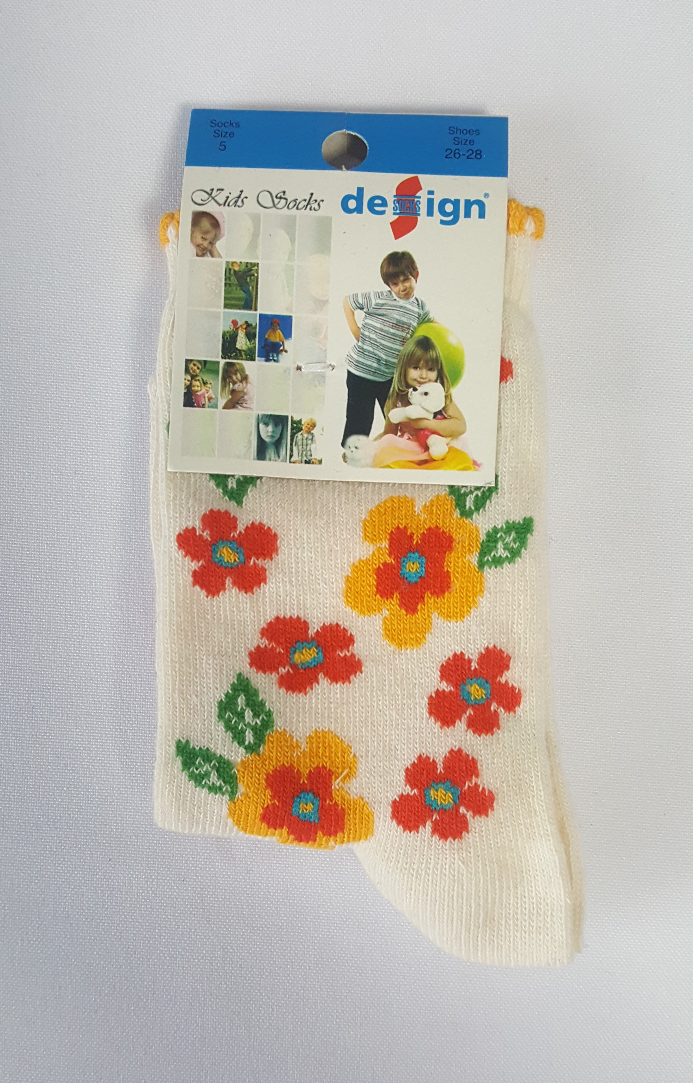 Levně Dětské ponožky Design Socks kytičky