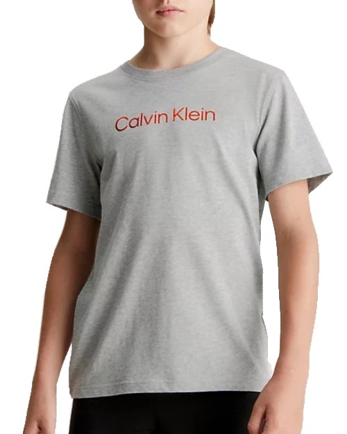 Levně Dětské triko Calvin Klein B70B700458 šedé