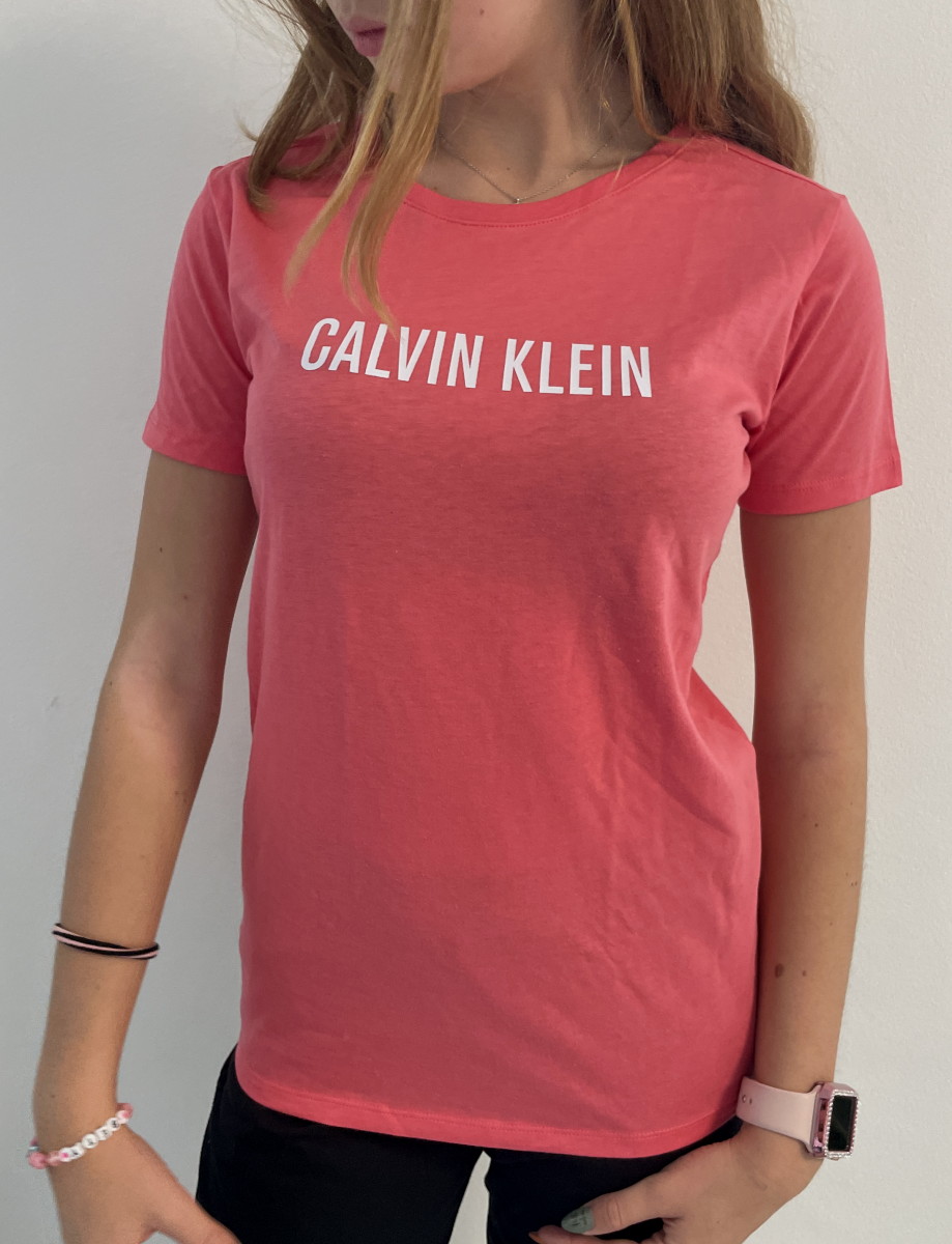 Levně Dětské triko Calvin Klein G800586 INTENSE POWER růžové