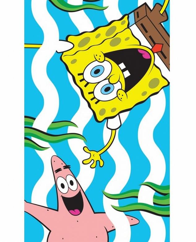 Levně Dětský ručník Sponge Bob Zábava v moři