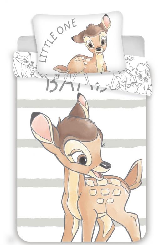 Levně Disney povlečení do postýlky Bambi stripe baby