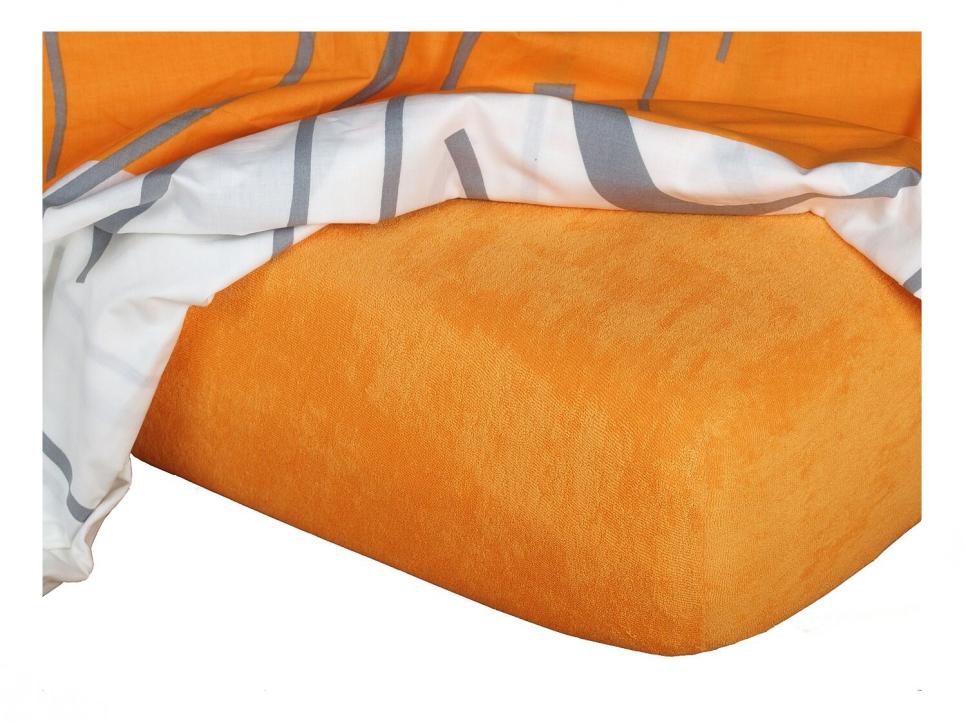Levně Froté prostěradlo pomeranč