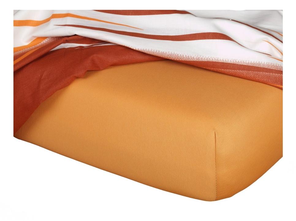 Levně Jersey prostěradlo karamel