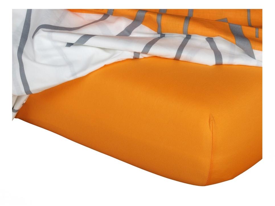 Levně Jersey prostěradlo pomeranč