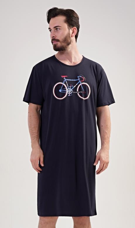 Levně Pánská noční košile Vienetta Secret Bike