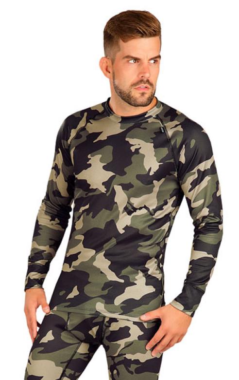 Pánské army funkční termo triko Litex 7E162