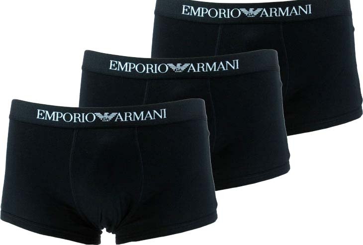Levně Pánské boxerky Emporio Armani 111610 CC722 3PACK