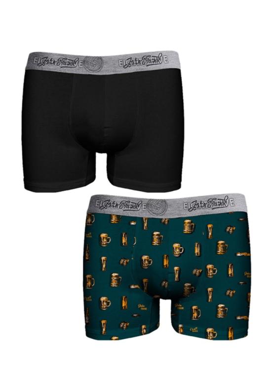 Pánské boxerky John Frank JF2BEF26 2Pack | dleobrázku | L