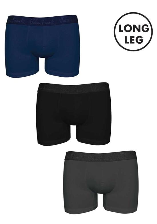 Pánské boxerky John Frank JF3BMODLONG01 3PACK | dleobrázku | M