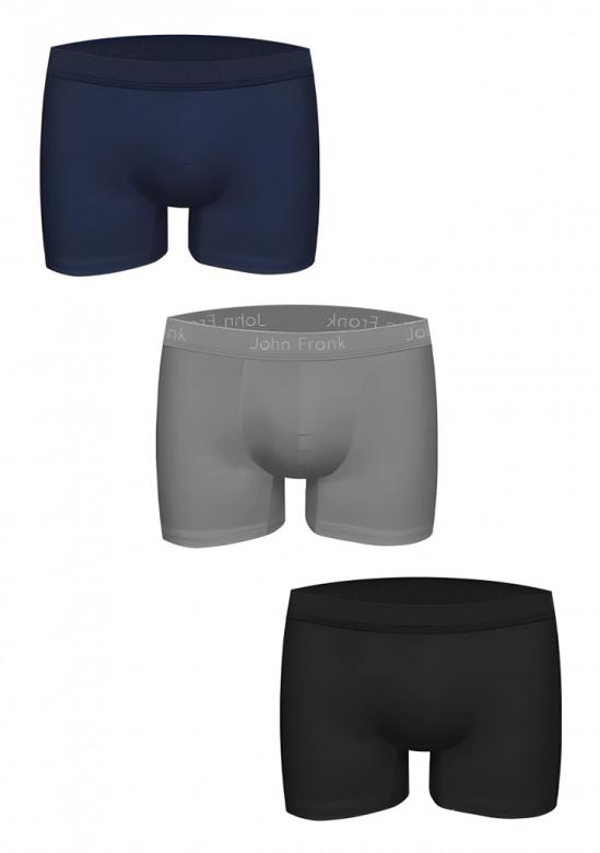 Pánské boxerky John Frank JF3BMODNA03 3 PACK | mix | M
