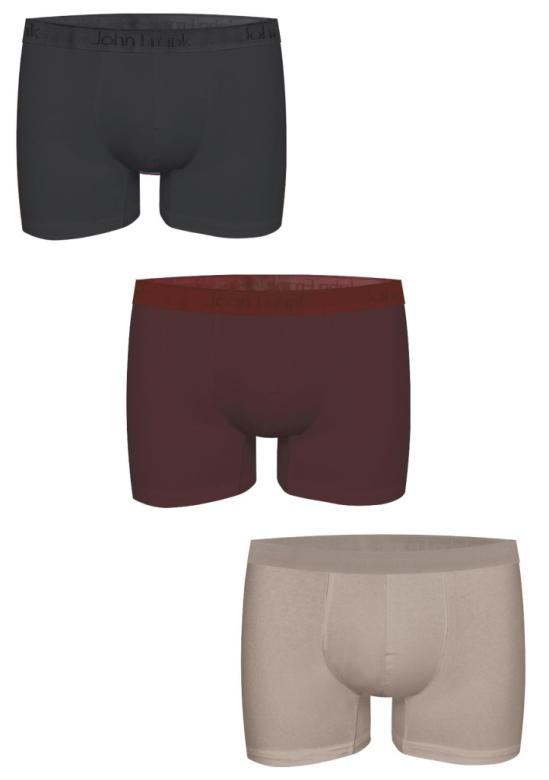 Pánské boxerky John Frank JF3BMODNA07 3 PACK | dleobrázku | M