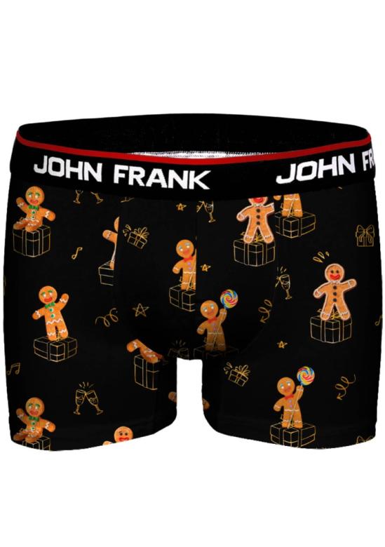 Pánské boxerky John Frank JFBD47-CH-GINGER | černá | M