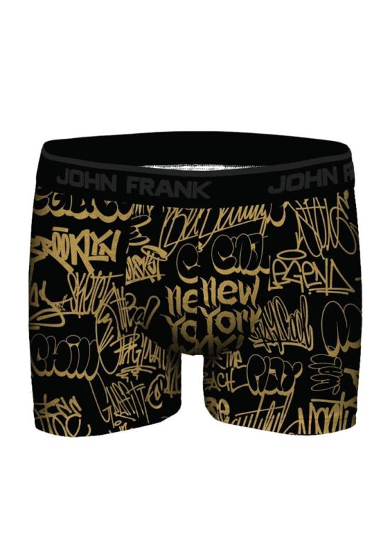Pánské boxerky John Frank JFBDMET103 | černá | S