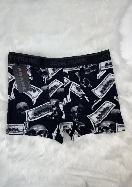 Pánské boxerky John Frank JFBDMOD108 | černá | XXL