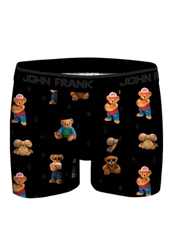 Pánské boxerky John Frank JFBDMOD128 | černá | M