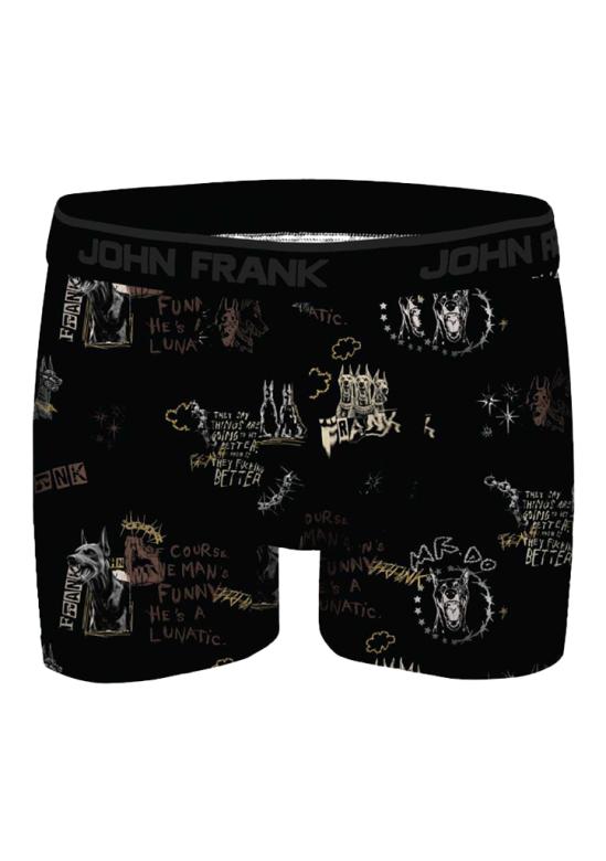 Levně Pánské boxerky John Frank JFBDMOD190-MR.DOG