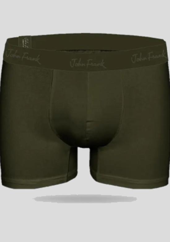 Pánské boxerky John Frank JFBMOD10 FNT109014 | olivová | L