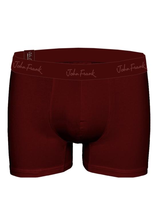 Pánské boxerky John Frank JFBMOD10 FNT76443 | bordó | L