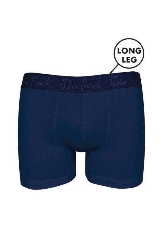 Pánské boxerky John Frank JFBMOD10LONG FNT137035 | tm.modrá | L