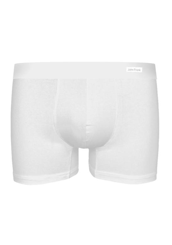 Pánské boxerky JOHN FRANK JFBMODHNA01 | bílá | S