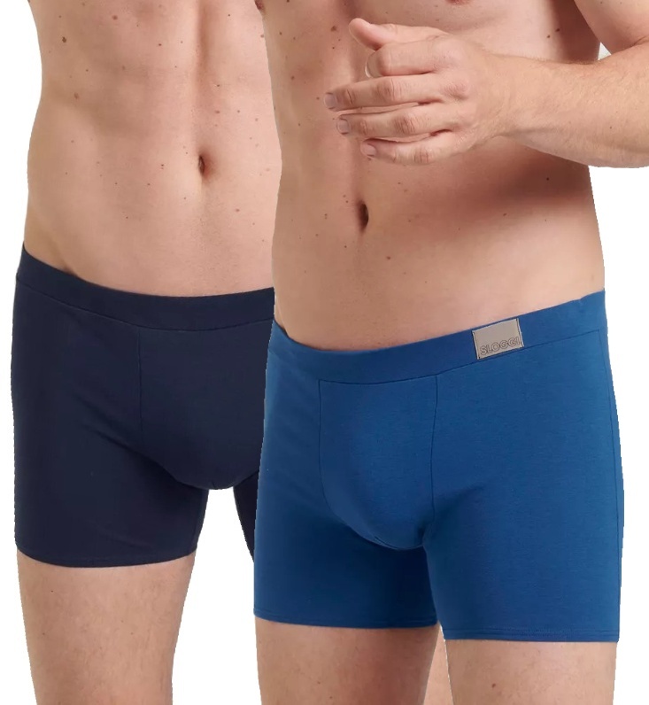 Pánské boxerky Sloggi Go natural SHORT M008 2 kusy | modrá | M