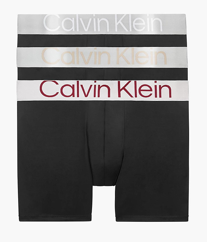 Levně Pánské boxery Calvin Klein NB3075A 3 KUSY