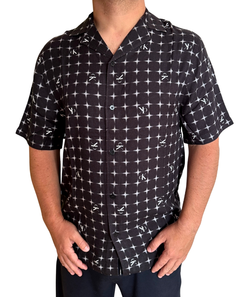 Pánské košile Calvin Klein KM0KM01148 RESORT SHIRT