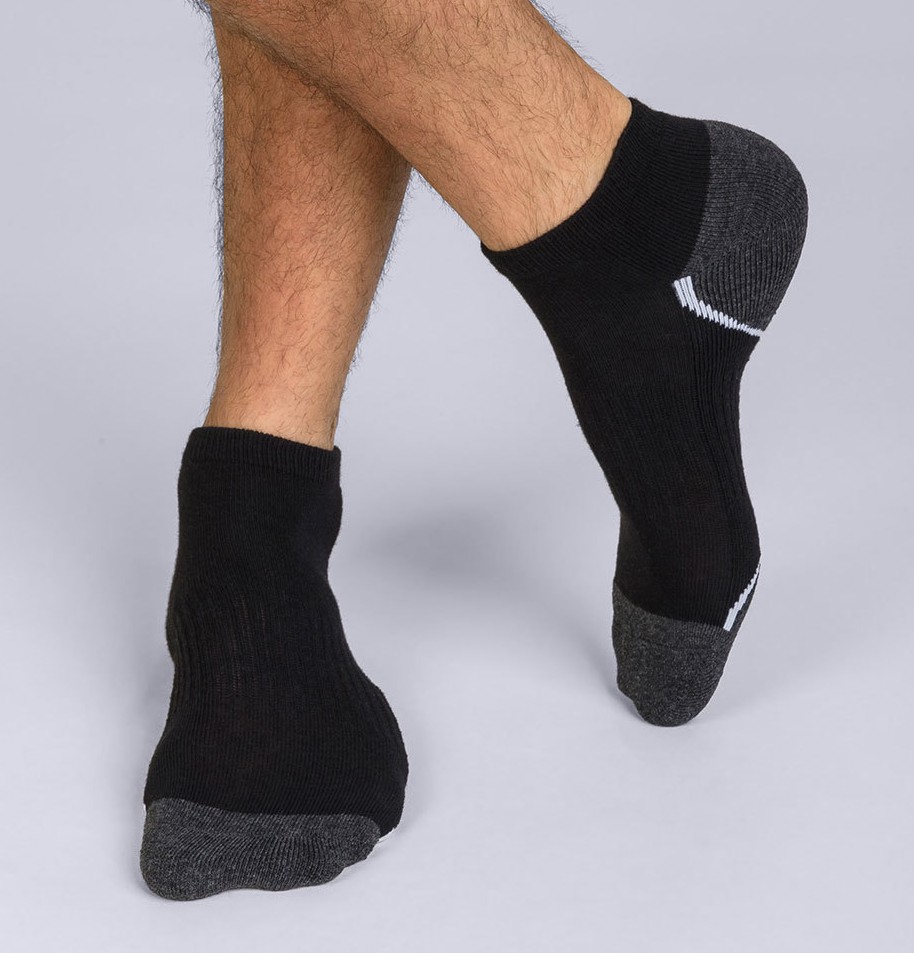 Levně Pánské ponožky DIM 05Q5 SPORT IN-SHOE 3 kusy