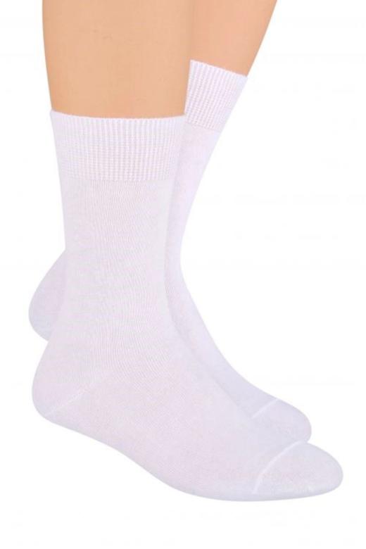 Levně Pánské ponožky Steven 048 bílé