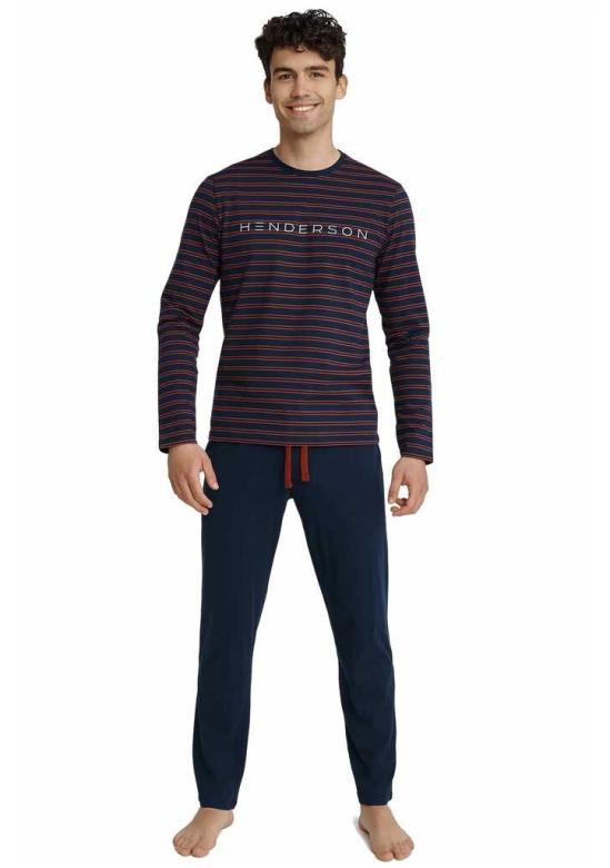 Pánské pyžamo Henderson 40959 | tm.modrá | XXL