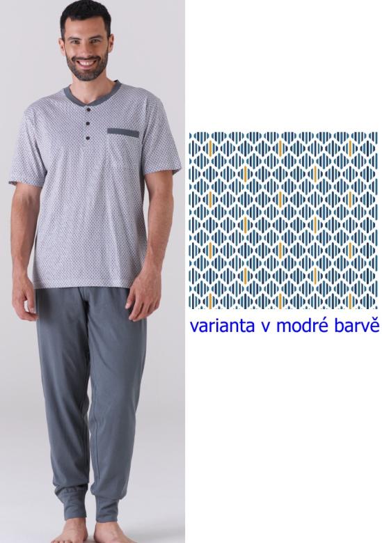 Pánské pyžamo KARELPIU KC6184 | modrá | M