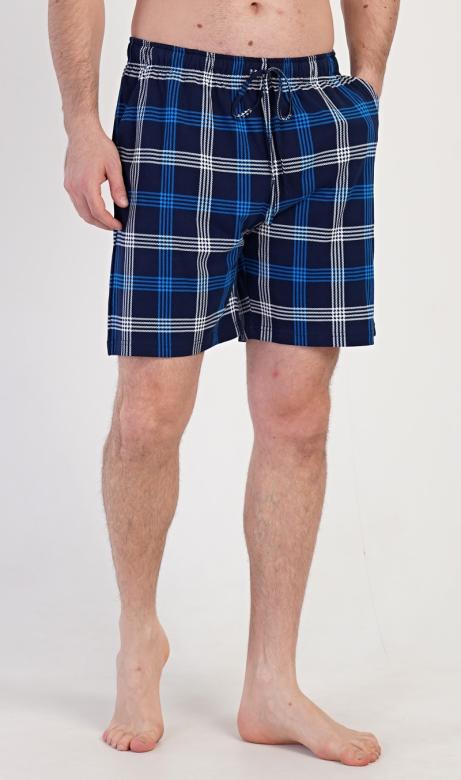 Pánské nadměrné pyžamové šortky Vienetta Secret Patrik | tyrkysová | 1XL