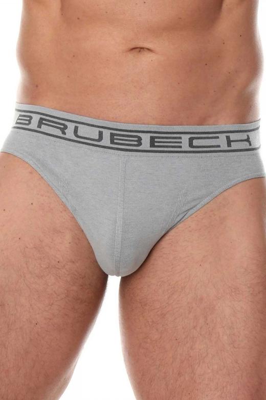 Pánské slipy Brubeck 00290A šedé | šedá | M