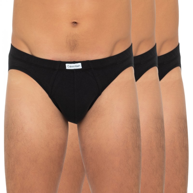 Pánské slipy Calvin Klein NB 3261A 3 kusy | černá | M