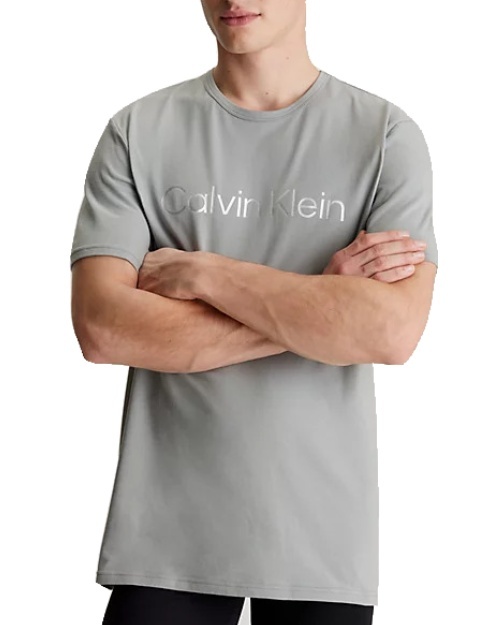 Pánské triko Calvin Klein NM2264E šedé