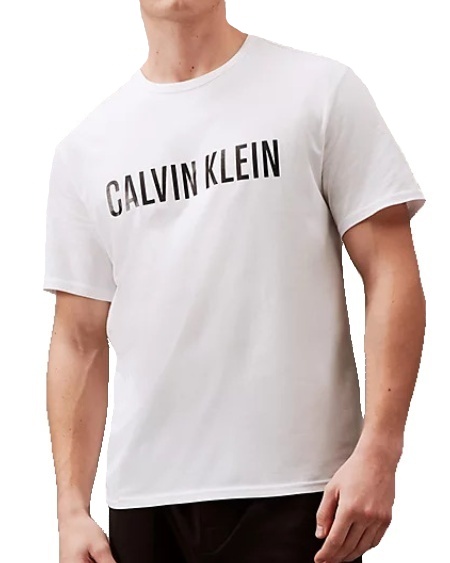 Pánské triko Calvin Klein NM2567E bílé