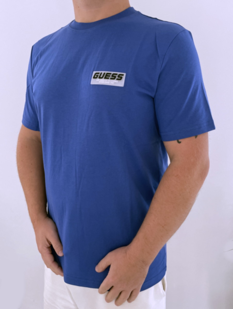 Levně Pánské triko GUESS Royal Z2BI15 modré
