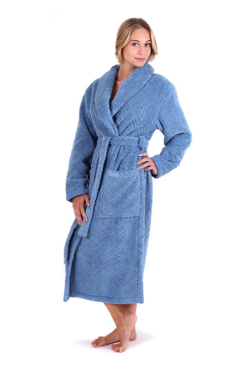 Levně Pánský či dámský župan Vestis Athena 2116 denim